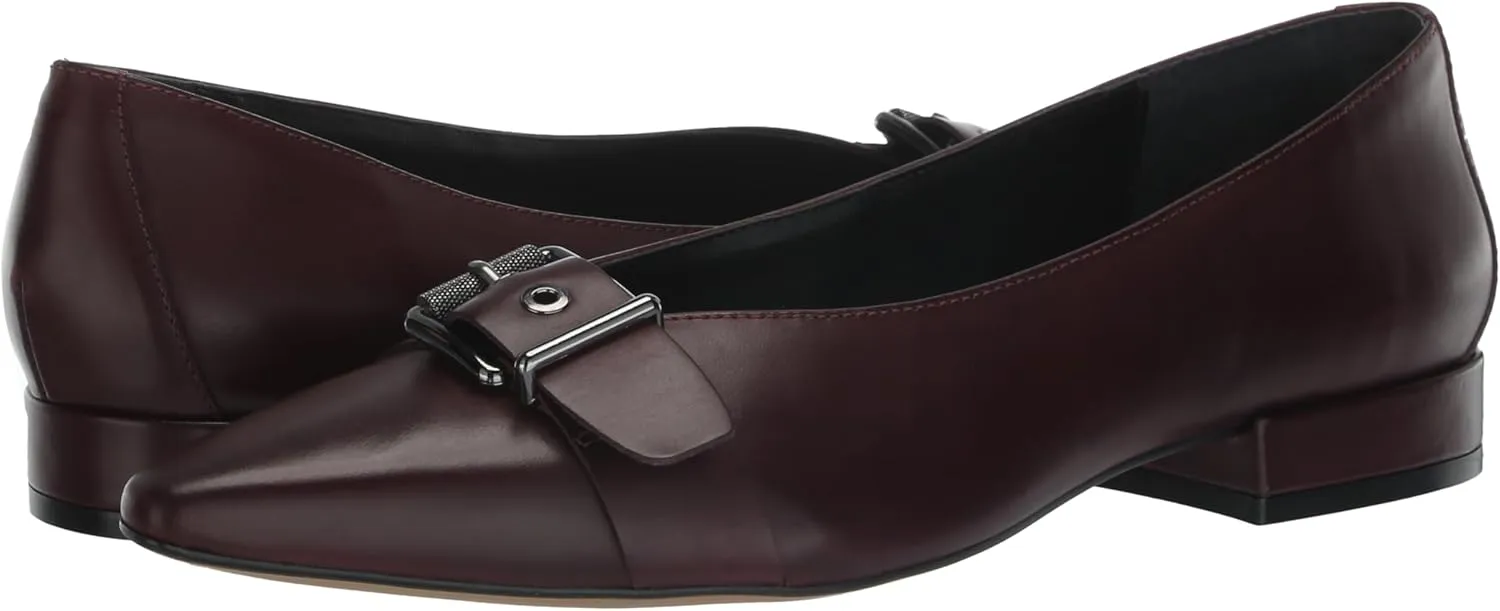 Vince Camuto Women's Megdele Buckle Flat Loafer