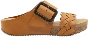 VOLATILE Womens Morel Slide Casual Sandals Casual Low Heel 1-2" - Brown