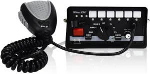 Whelen 295SLSA6 Siren & Light Controller – Dual 100-Watt Speaker Support, 18 Siren Tones, Hands-Free Operation, SAE J1849 and Title XIII Compliant, Night Visibility LED Buttons