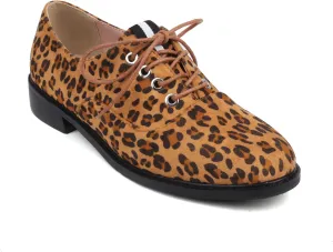 Women's Casual Dress Oxford Shoes, Vintage Brogue Saddle Oxfords, Wingtip Round Toe Lace up Shoes