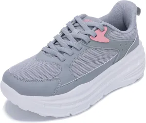 Women's Chunky Platform Sneakers LYNSS 1.0 Lightweight Walking Lace-up Memory Foam Comfortable Casual Sneakers