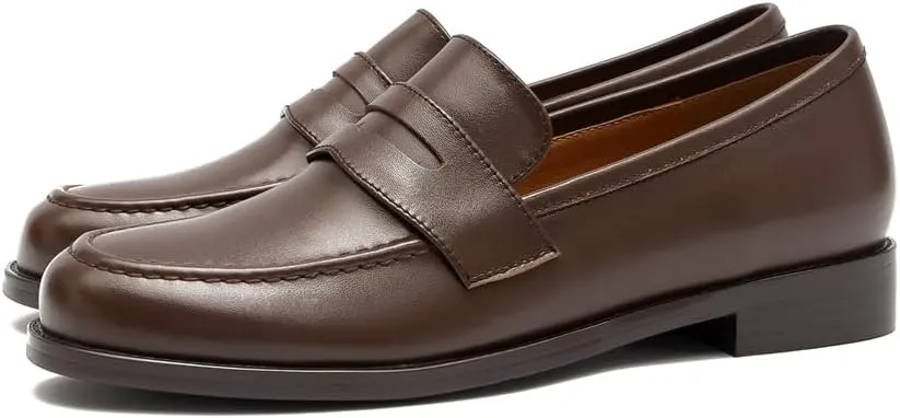 Women's Classic Flat Leather Penny Loafer