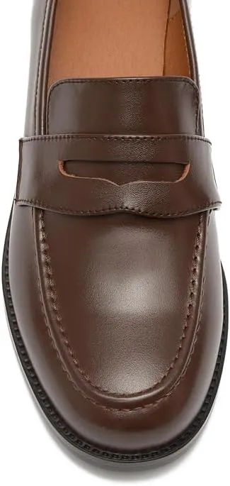 Women's Classic Flat Leather Penny Loafer