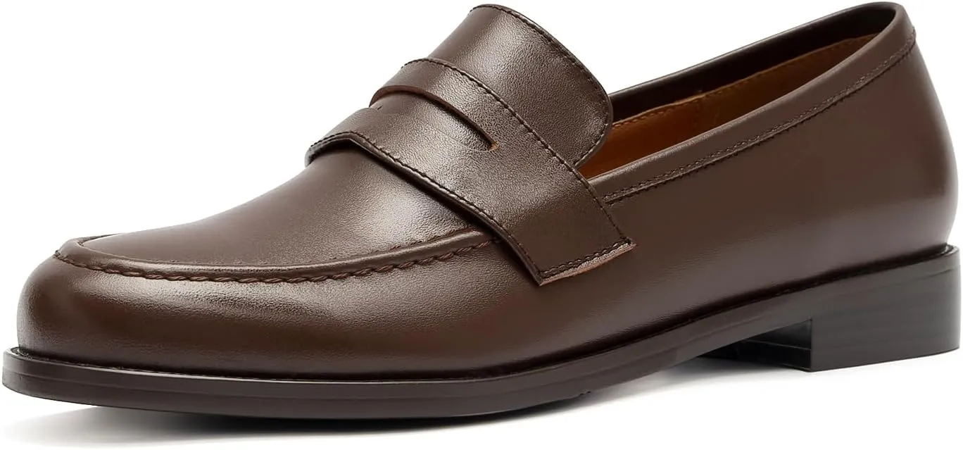 Women's Classic Flat Leather Penny Loafer