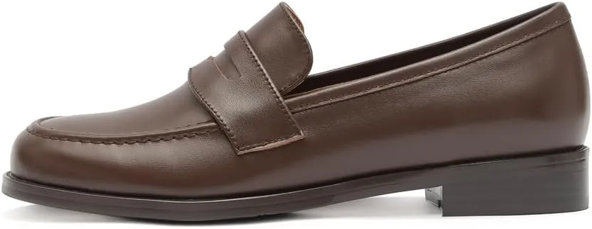 Women's Classic Flat Leather Penny Loafer