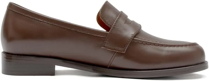 Women's Classic Flat Leather Penny Loafer