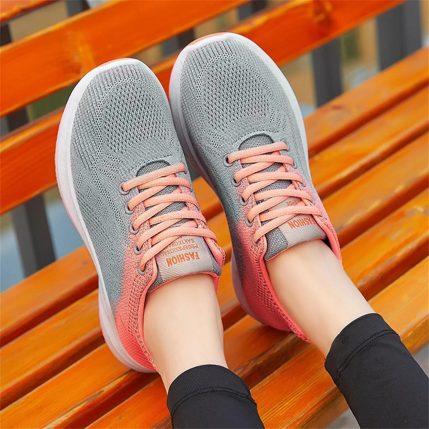 Women's Comfort Walking Shoes Slide Soles, Ultra Lightweight Stretch Cushion Shoe for Women Mesh Athletic Style