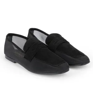 Women's Essenziale Classic Velvet Loafer In Black