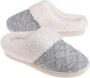 Women's House Slippers Memory Foam Fuzzy Slip on Slide Slippers Ladies Soft Bedroom Shoes for Indoor & Outdoor