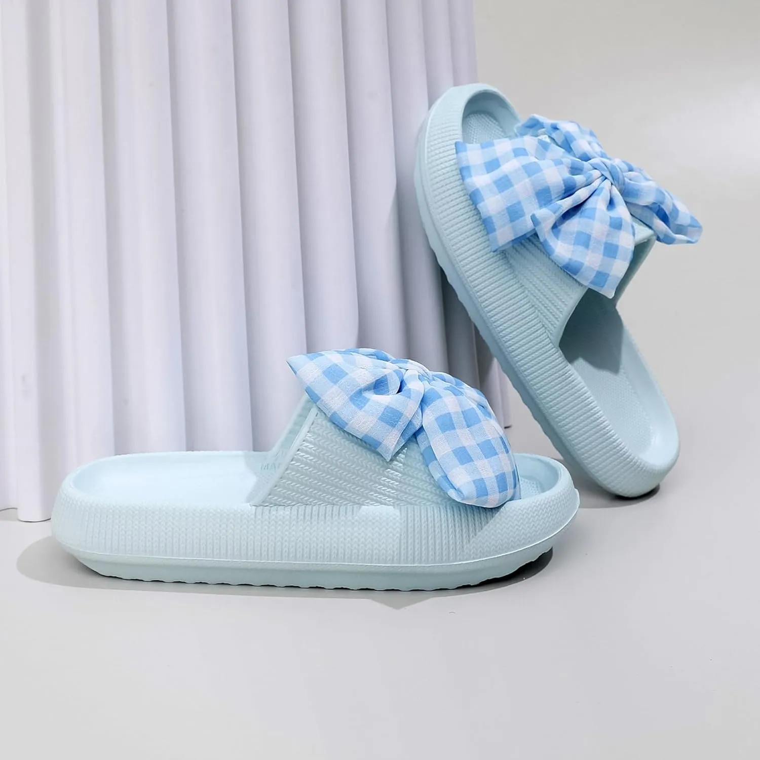 Womens Mens Cloud Slippers Pool Sliders Shower Shoes Beach Sandals Bathroom Slippers Thick Outsole Non Slip Comfy