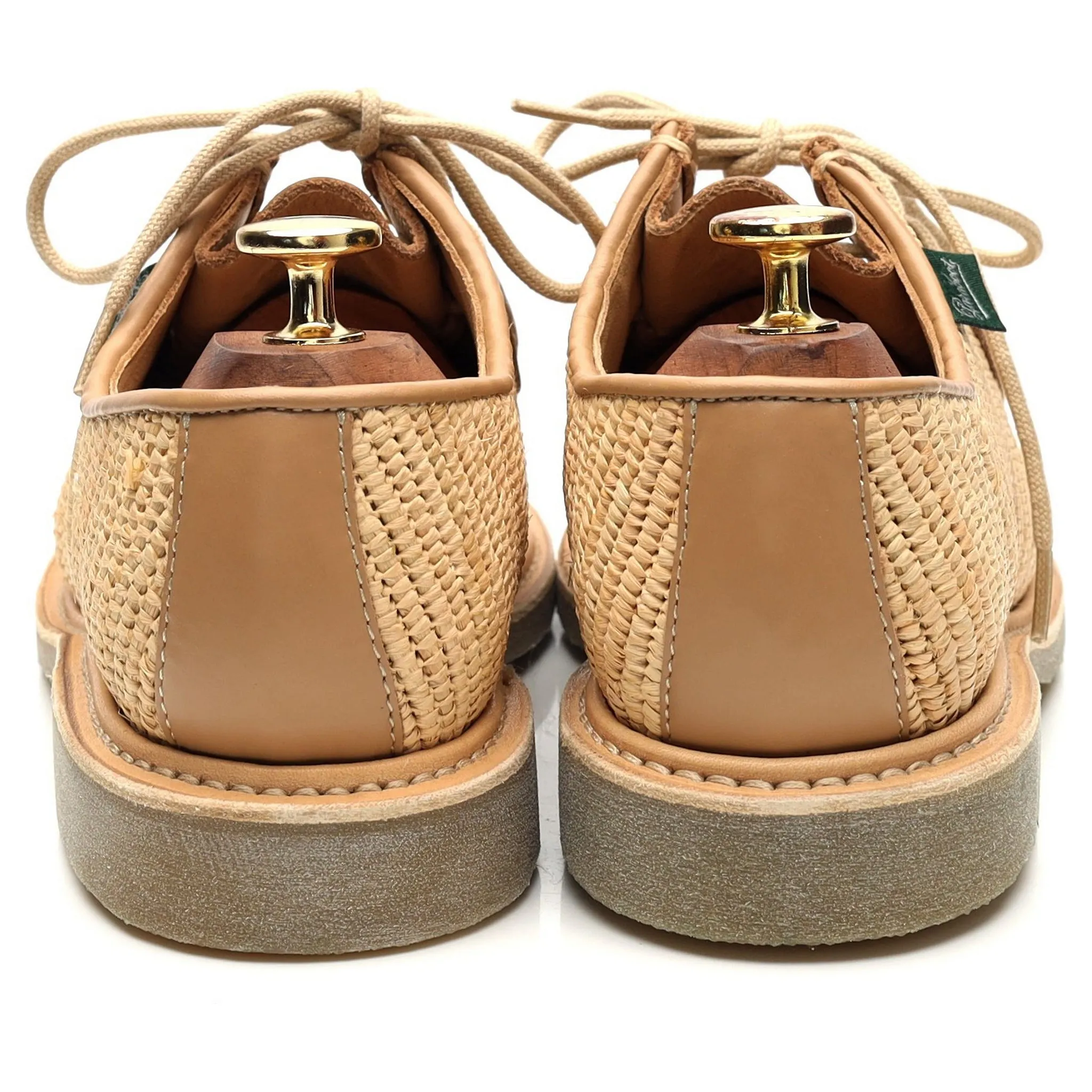 Women's 'Michael' Beige Raphia Derby UK 4