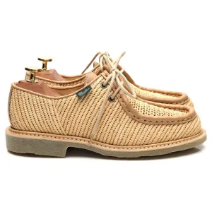 Women's 'Michael' Beige Raphia Derby UK 4
