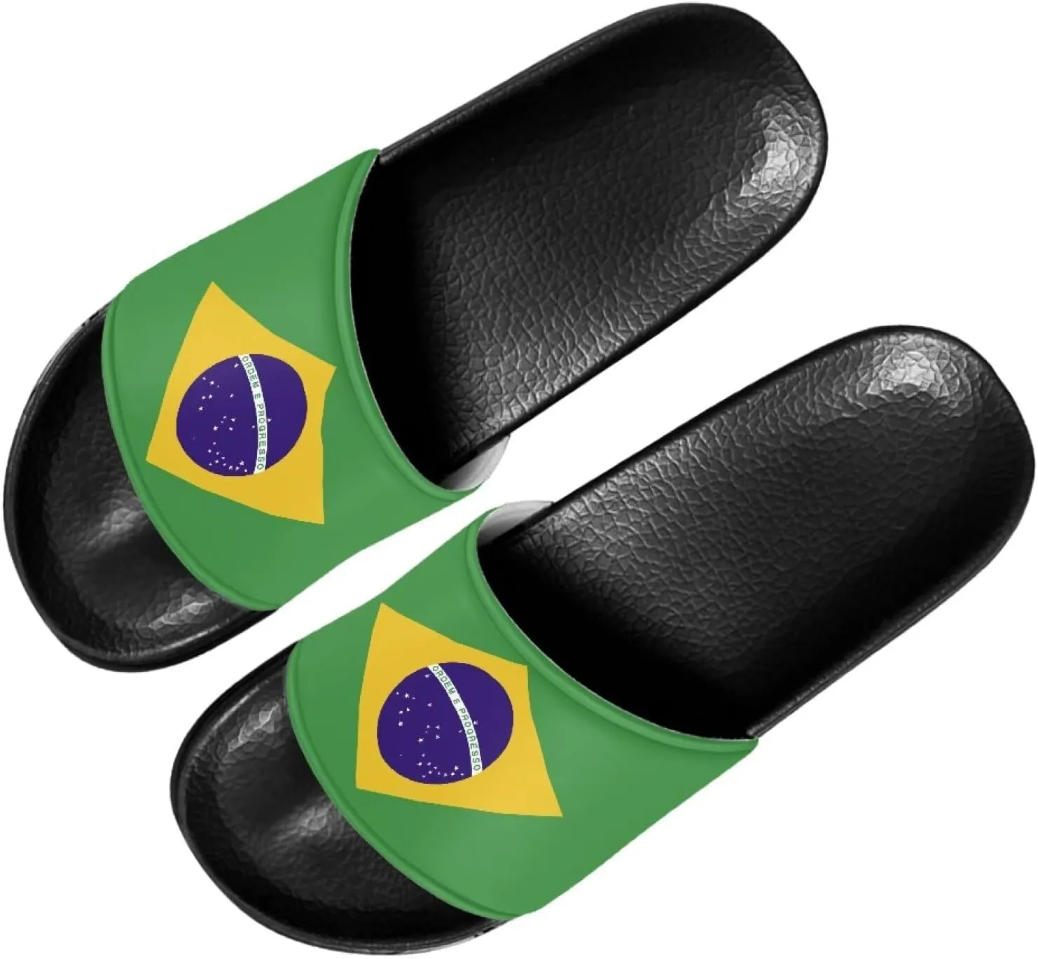 Womens Summer Black Flat Shoes EVA Anti-Slip Sole Shower Shoes Pool House Beach Slide Sandals Offering Great Comfort Slippers With Soft Leather