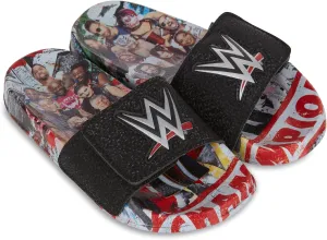 WWE Boys Championship Belt Slides - John Cena, Roman Reigns, Seth Rollins World Wrestling Champion Belt Slip On Slide Sandals