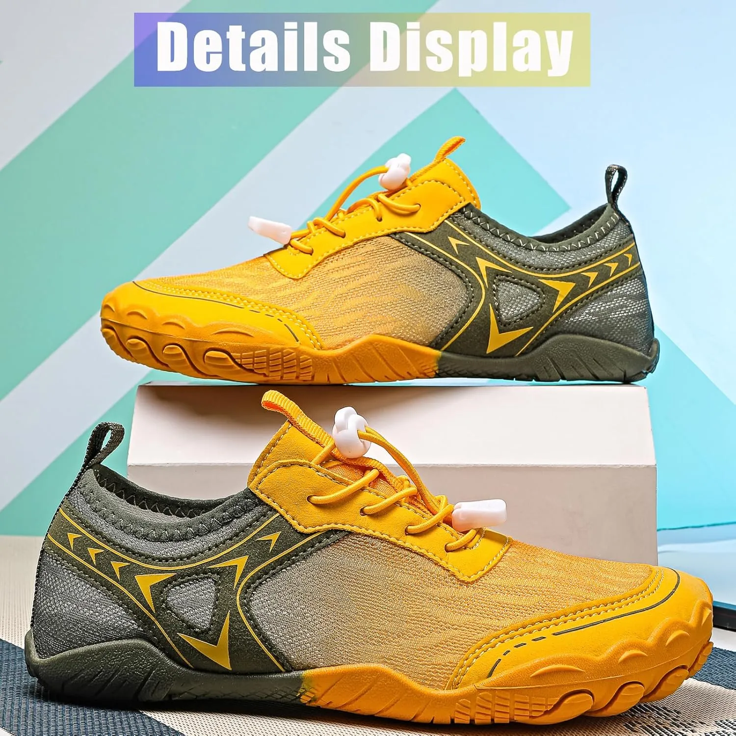 XNIRON Hike Barefoot Shoes for Womens Men,Quick Dry Water Shoes,Beach Pool Aqua Swim Surf Hiking Walking Shoes,Non-Slip Athletic Footwear Wide Toe Water Shoes