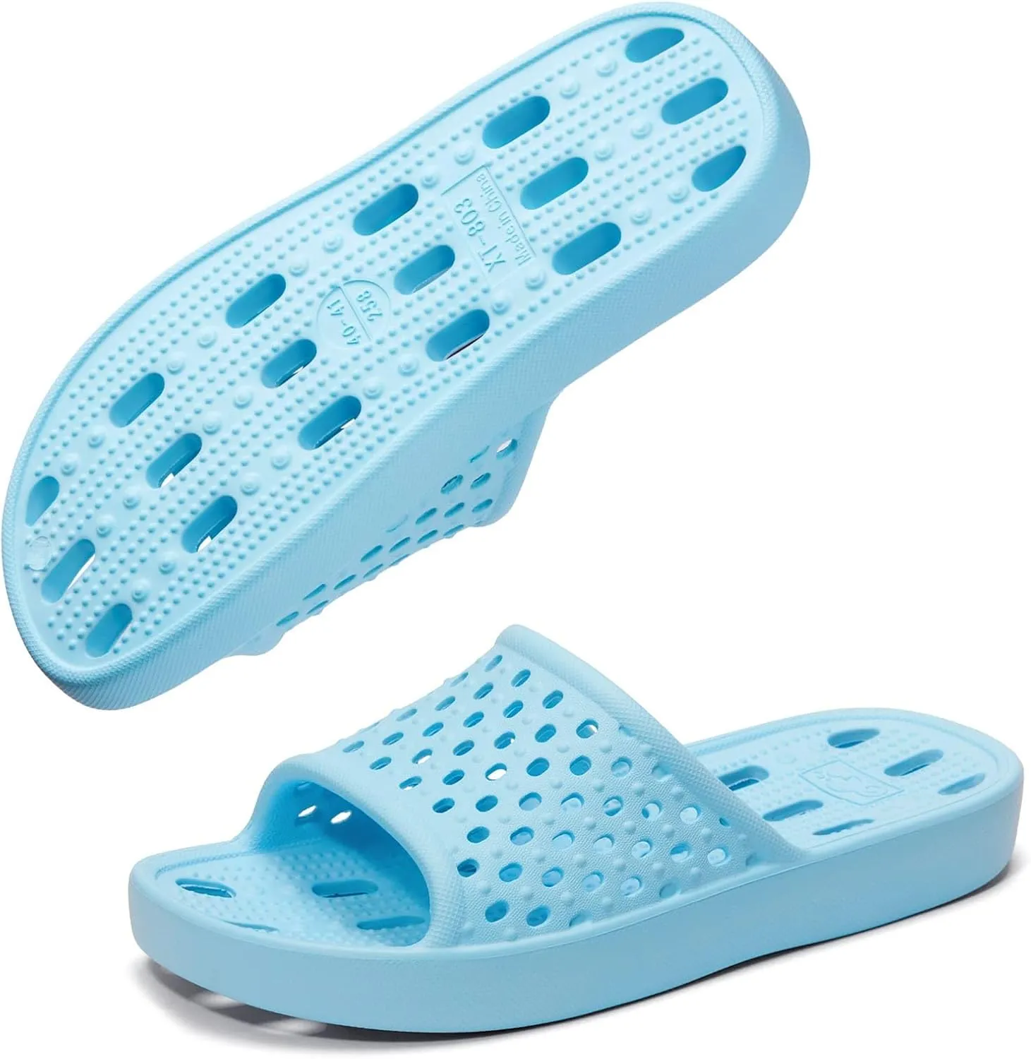Xomiboe Shower Shoes Quick Drying Non-Slip Comfortable Men Women House Slippers