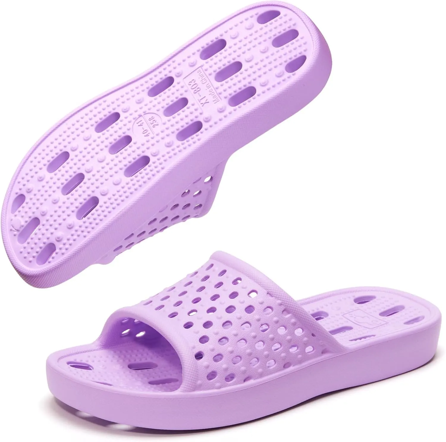 Xomiboe Shower Shoes Quick Drying Non-Slip Comfortable Men Women House Slippers
