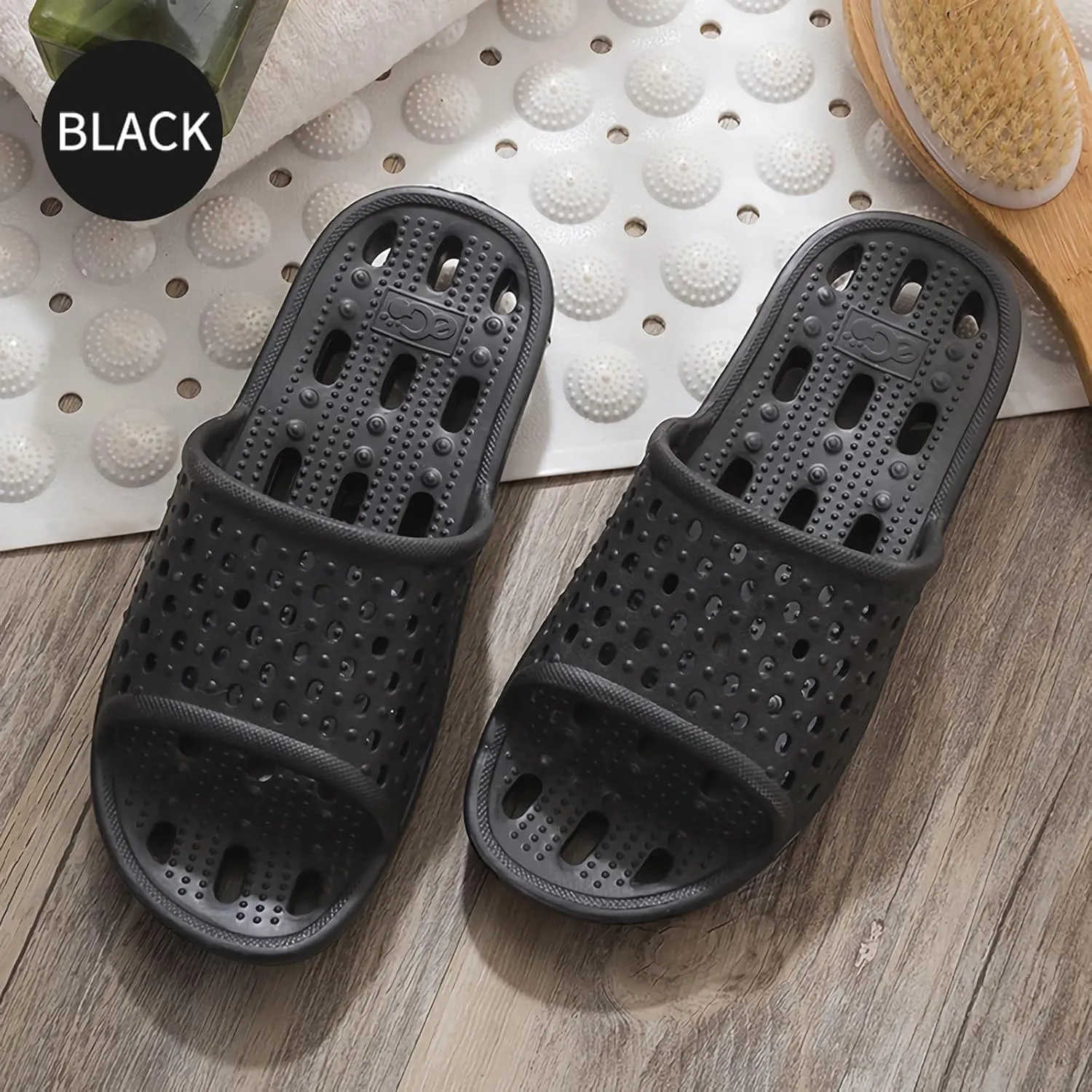 Xomiboe Shower Shoes Quick Drying Non-Slip Comfortable Men Women House Slippers