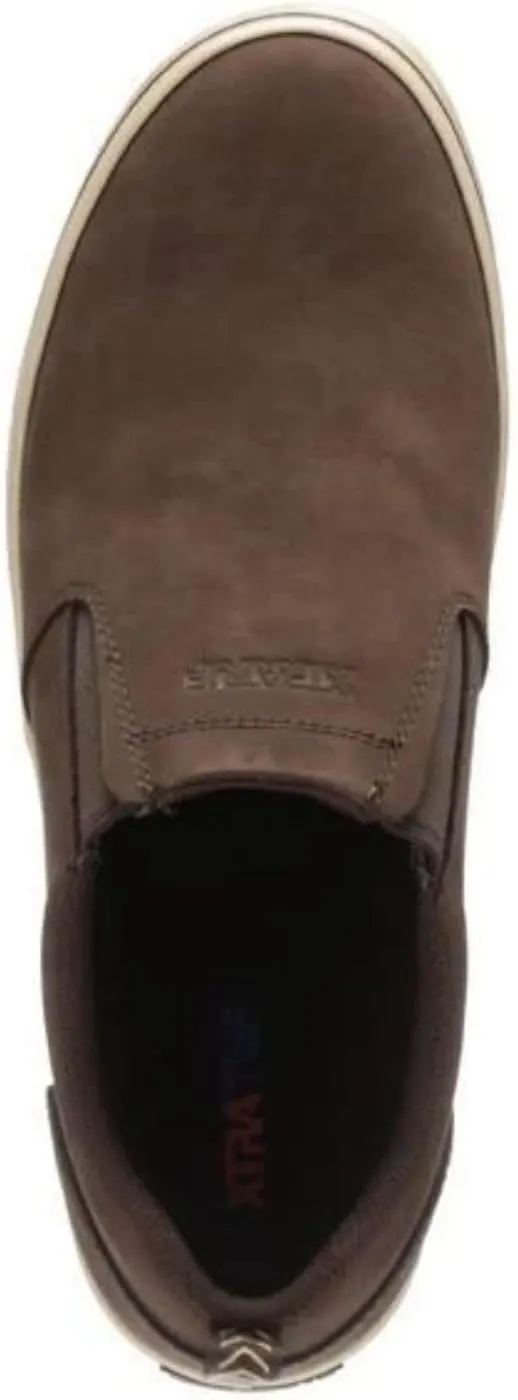 XTRATUF Sharkbyte Men’s Nubuck Leather Deck Shoes, Chocolate (22501-BRN-140)