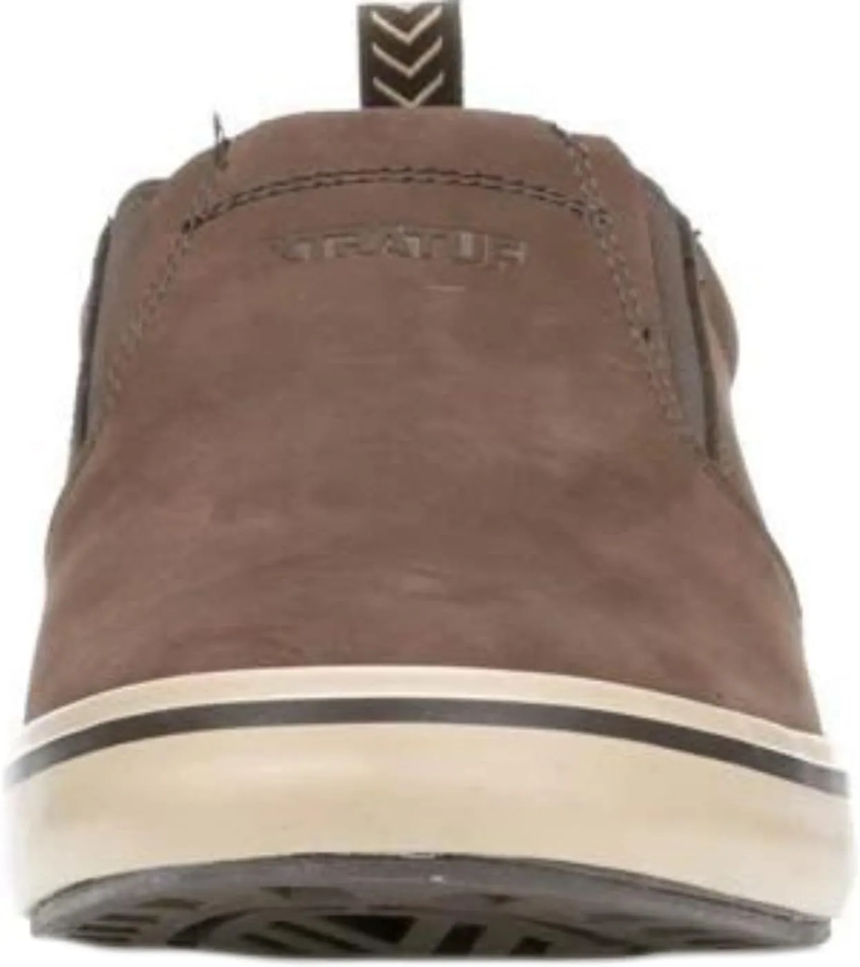 XTRATUF Sharkbyte Men’s Nubuck Leather Deck Shoes, Chocolate (22501-BRN-140)
