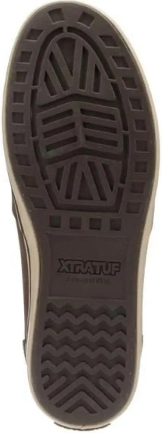 XTRATUF Sharkbyte Men’s Nubuck Leather Deck Shoes, Chocolate (22501-BRN-140)