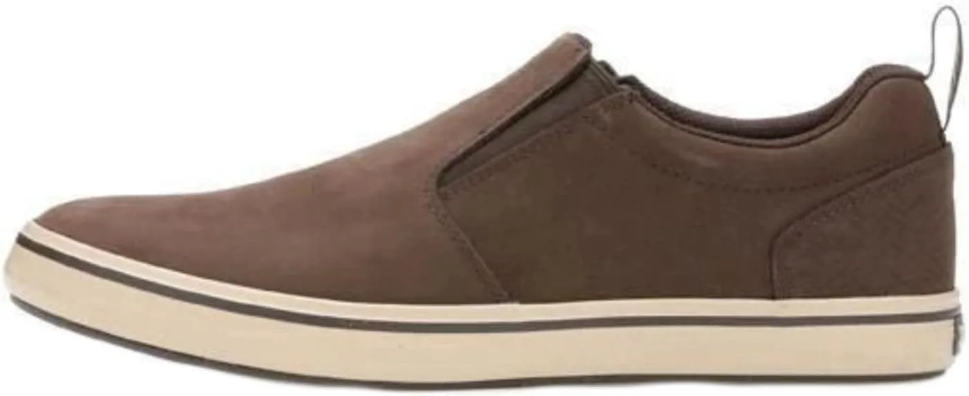 XTRATUF Sharkbyte Men’s Nubuck Leather Deck Shoes, Chocolate (22501-BRN-140)
