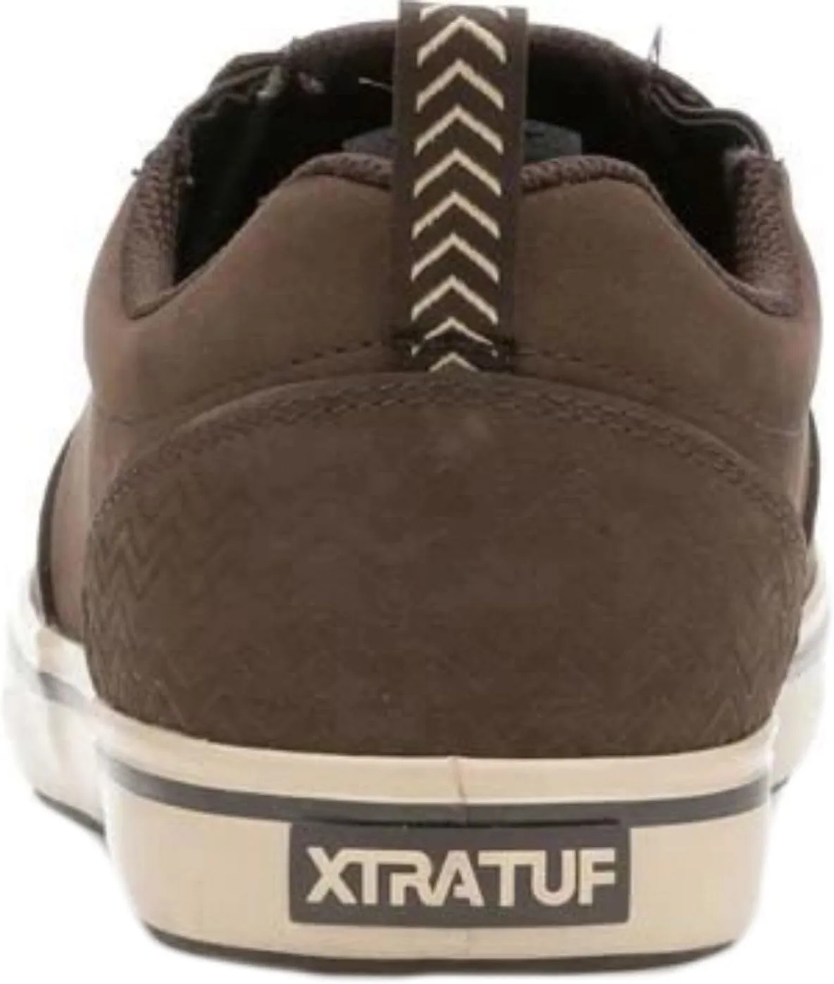 XTRATUF Sharkbyte Men’s Nubuck Leather Deck Shoes, Chocolate (22501-BRN-140)