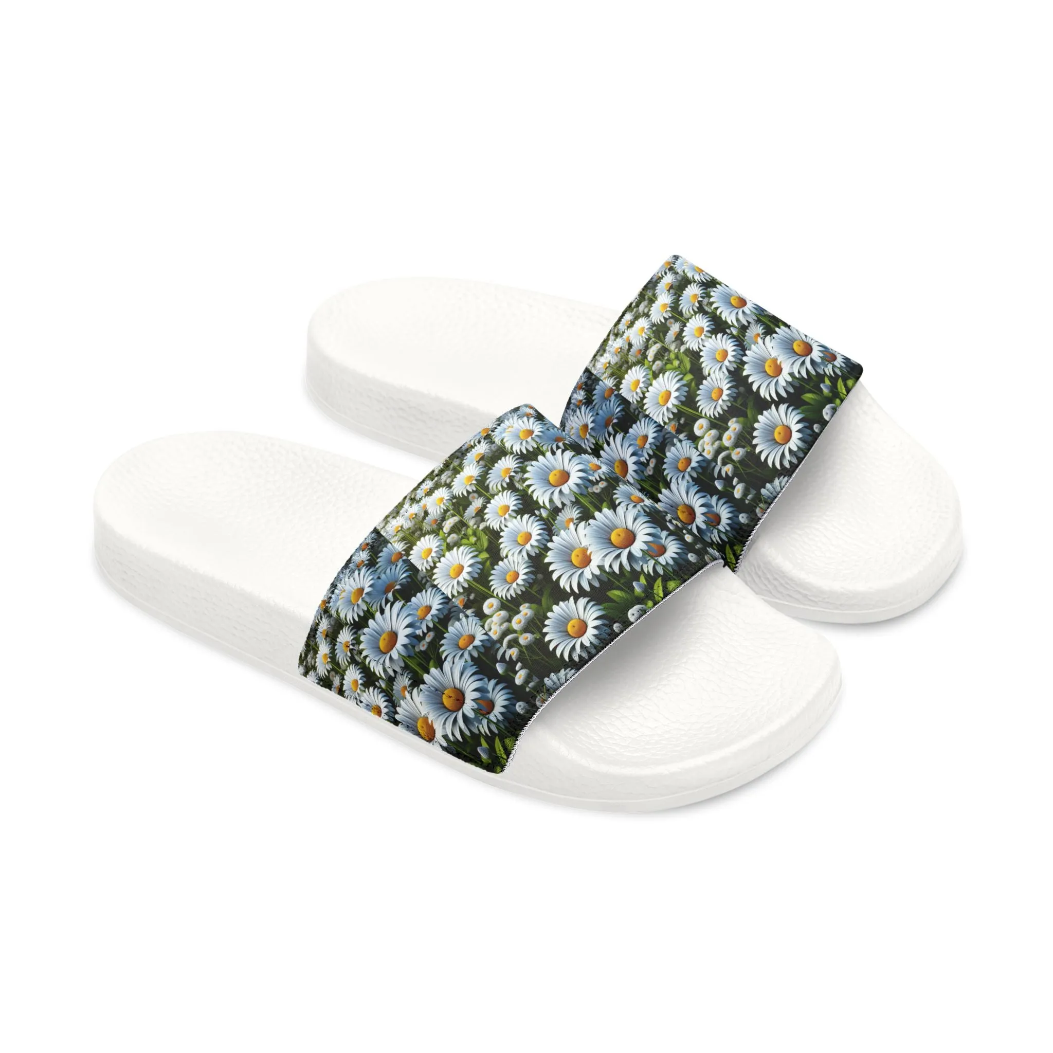 Youth Floral Slide Sandals - Comfortable Summer Footwear