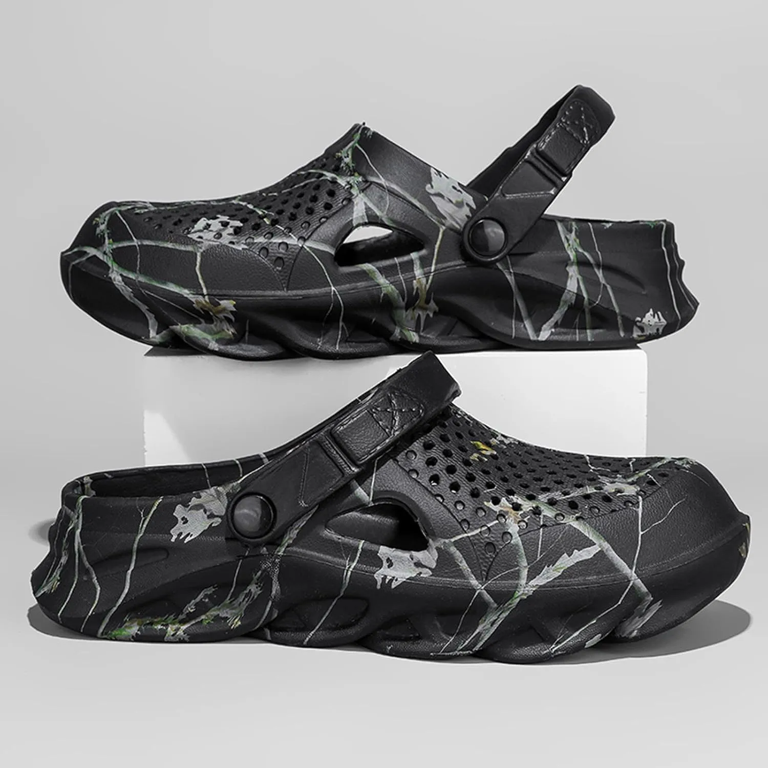 YUKTOPA Mens Garden Clogs Mules Anti-Slip Water Shoes Breathable Sandals Outdoor Beach Shower Slippers