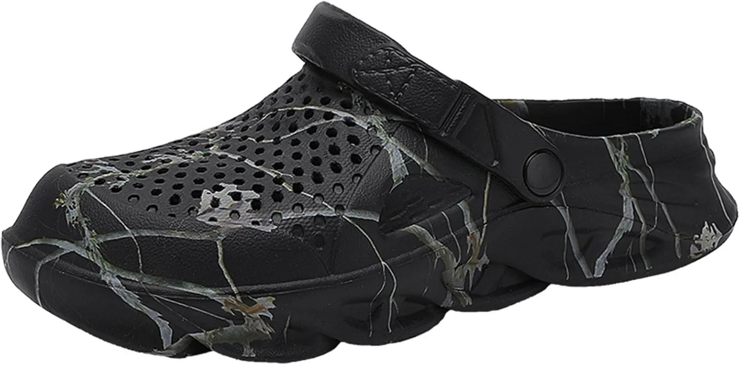 YUKTOPA Mens Garden Clogs Mules Anti-Slip Water Shoes Breathable Sandals Outdoor Beach Shower Slippers