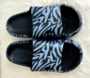 Zebra Slide Sandals