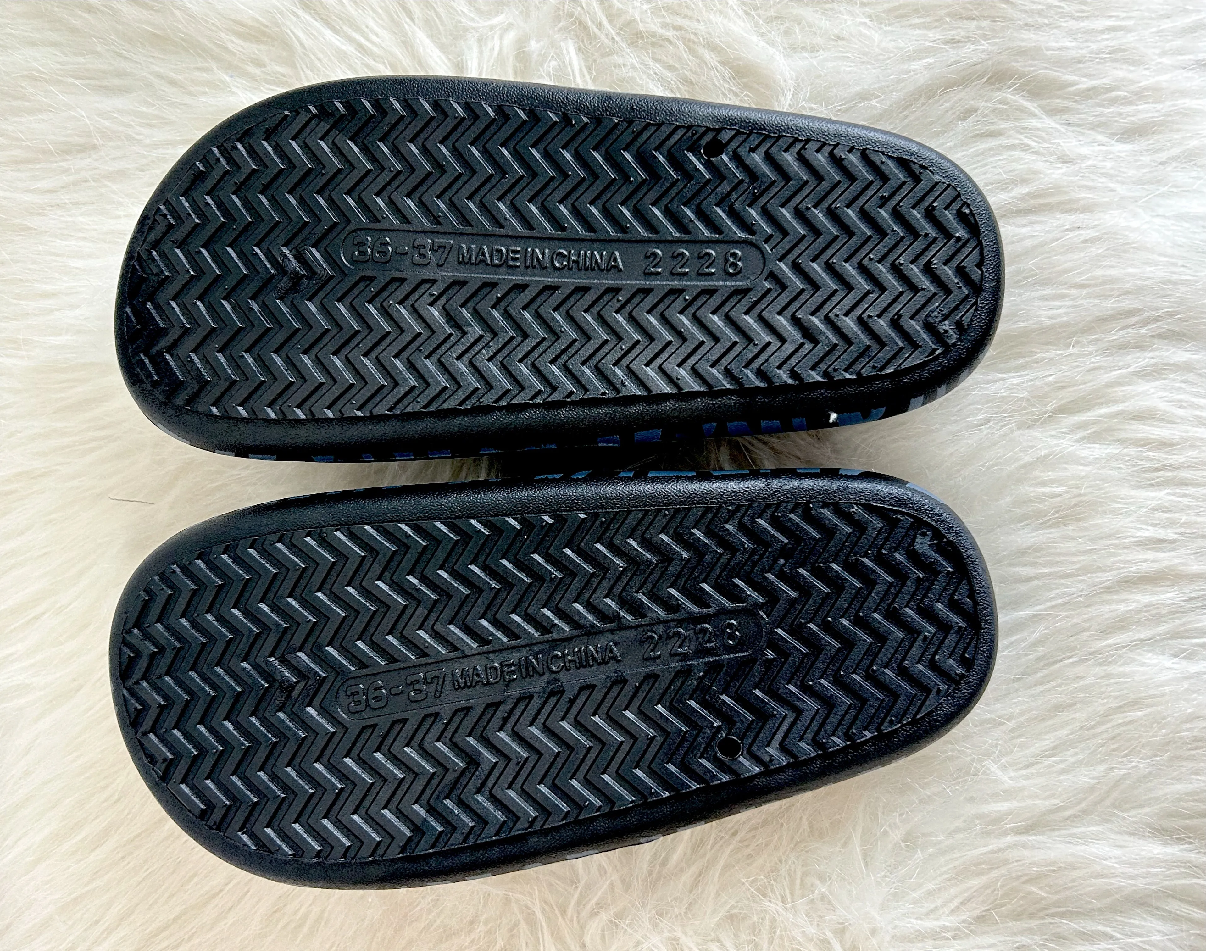 Zebra Slide Sandals
