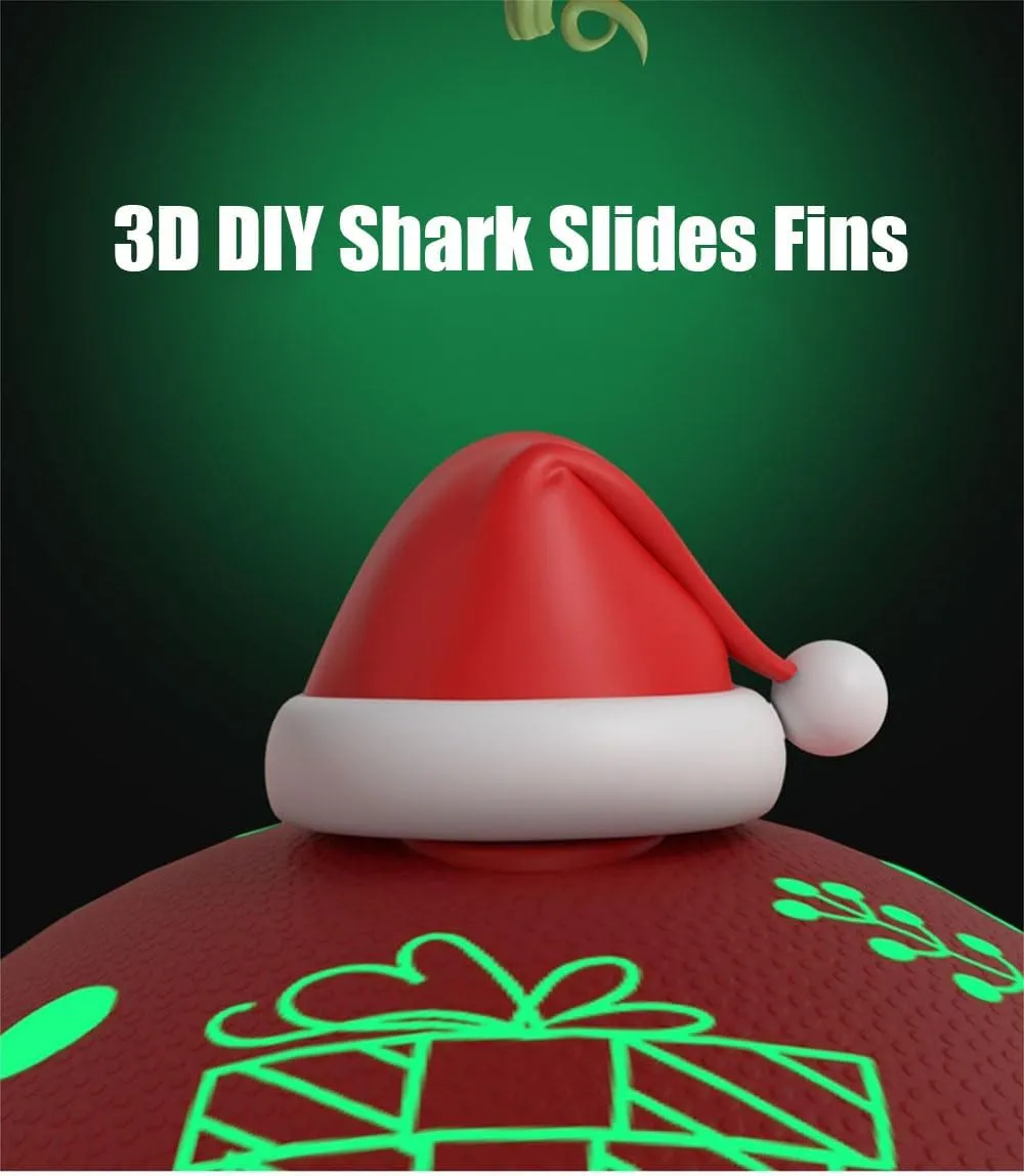 Zureto Shark Slides Slippers, Novelty Cloud Shark Slippers, Anti-Slip Quick Drying Shark Sliders, EVA Starlight Shark
