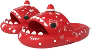 Zureto Shark Slides Slippers, Novelty Cloud Shark Slippers, Anti-Slip Quick Drying Shark Sliders, EVA Starlight Shark