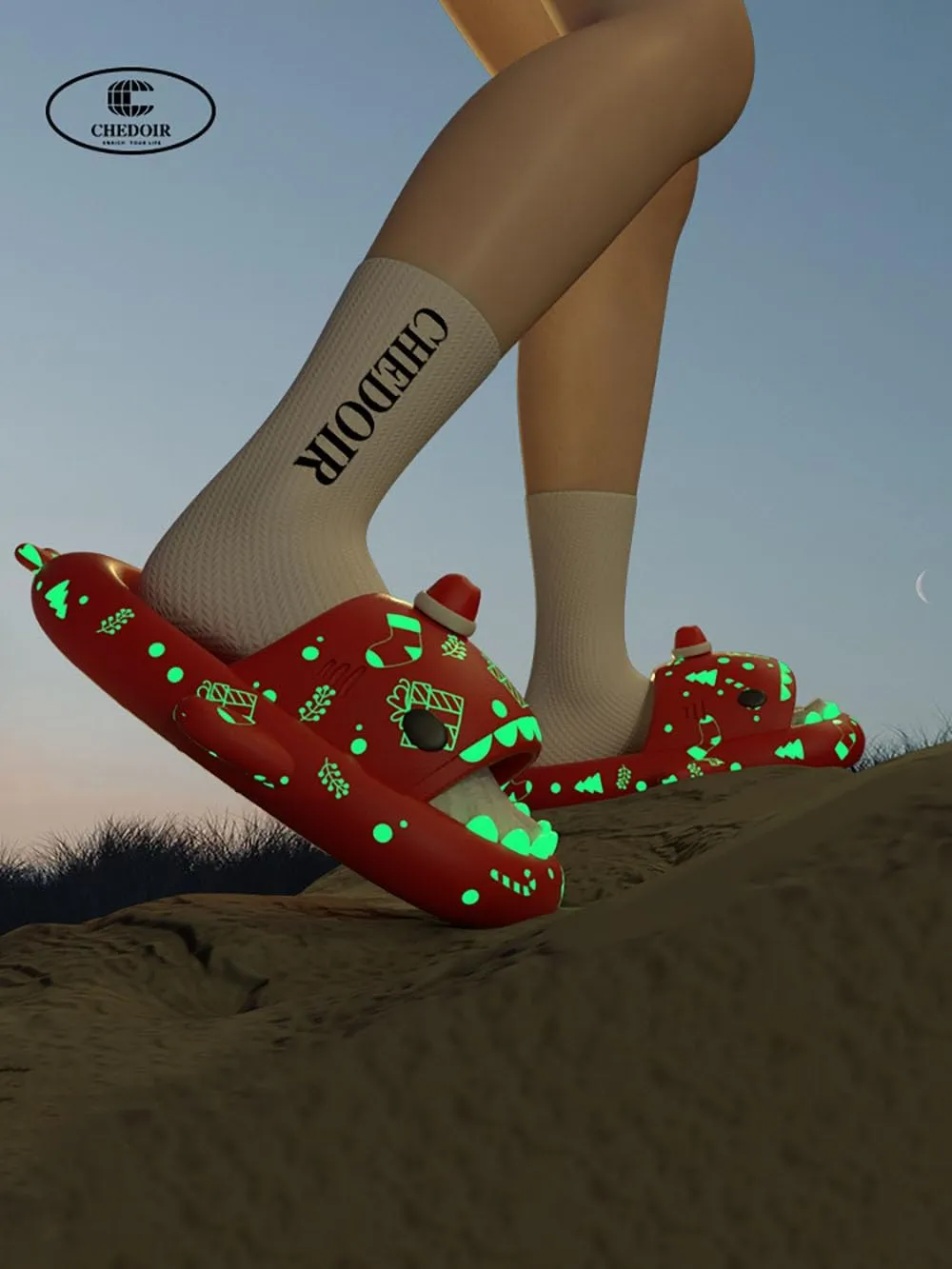 Zureto Shark Slides Slippers, Novelty Cloud Shark Slippers, Anti-Slip Quick Drying Shark Sliders, EVA Starlight Shark